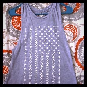 Gray back cut out tank